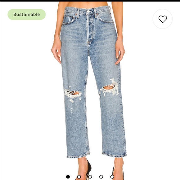 Agolde Denim - Agolde 90's Crop in Suspend